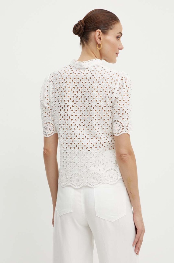 Ruházat Morgan pamut ing CFLAM CFLAM.OFF.WHITE fehér