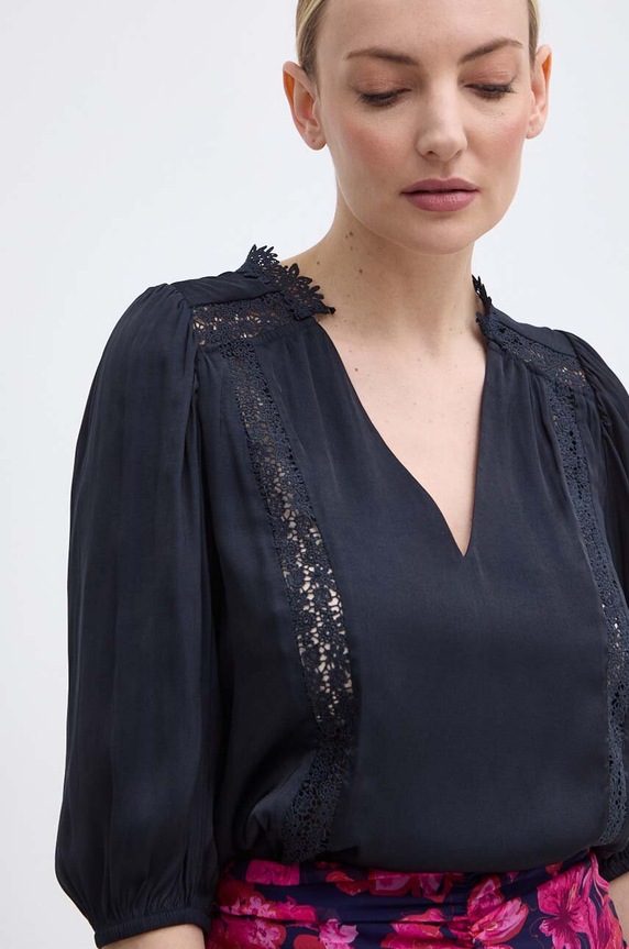 Morgan camicetta OUMAGE blu navy OUMAGE.MARINE