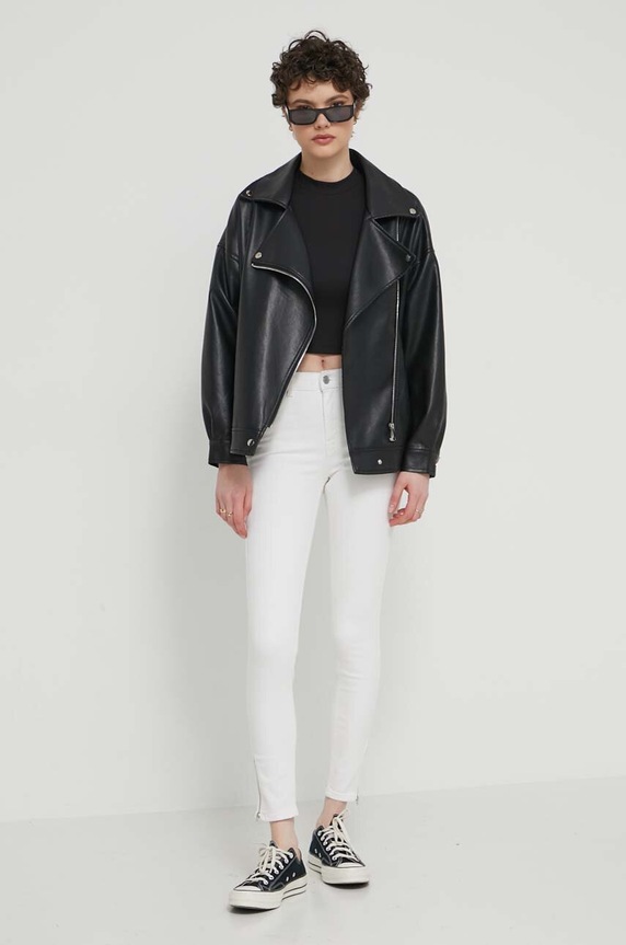 Top Tommy Jeans DW0DW17985 černá AW24