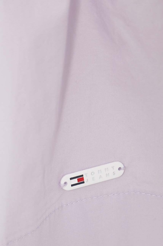 Bavlněná halenka Tommy Jeans DW0DW17806 fialová