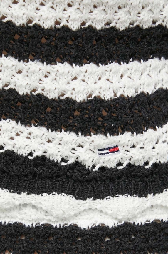 Bavlněný top Tommy Jeans DW0DW17757 černá