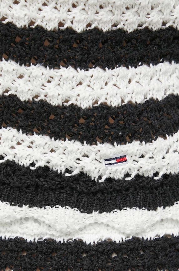 Bavlněný top Tommy Jeans DW0DW17757 černá