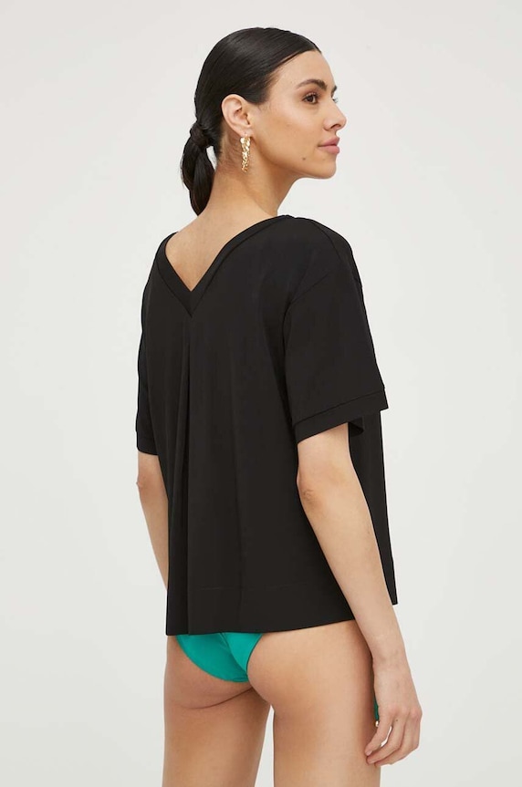 Max Mara Beachwear bluza 2416941029600 negru SS24