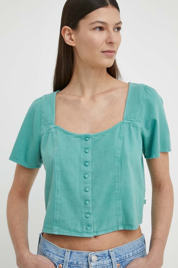 Levi's farmer blúz rövid zöld A7332