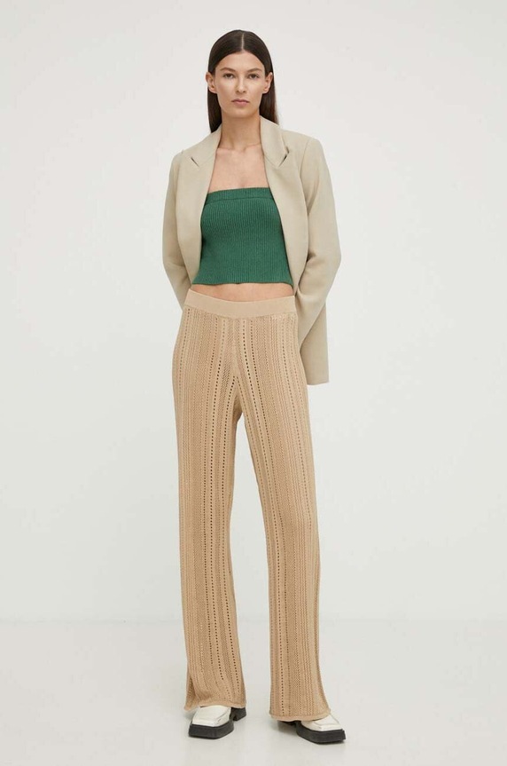 Top By Malene Birger Q72229003 zelená SS24