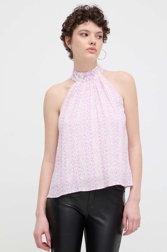 Blúzka Desigual SOFÍA relaxed fialová 24SWBW18
