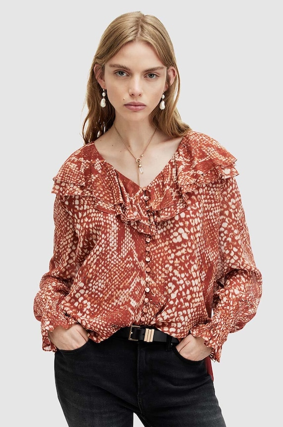 AllSaints bluzka PHOEBE WAIMEA TOP casual multicolor WM551Z