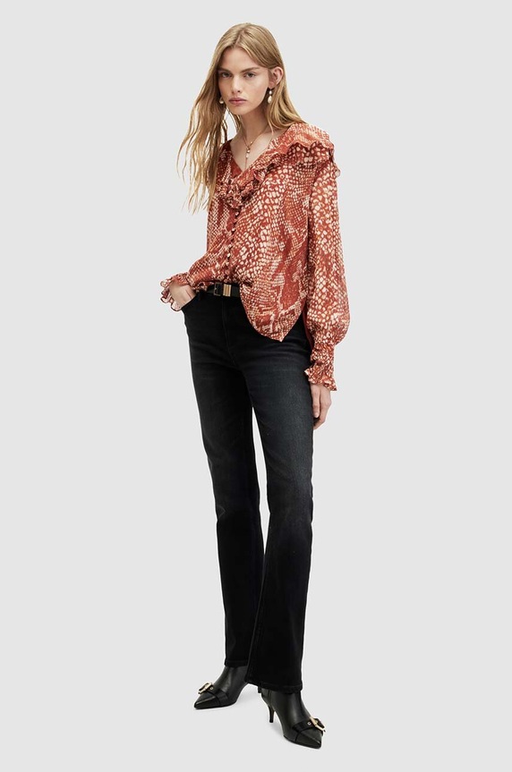 AllSaints bluzka PHOEBE WAIMEA TOP multicolor WM551Z