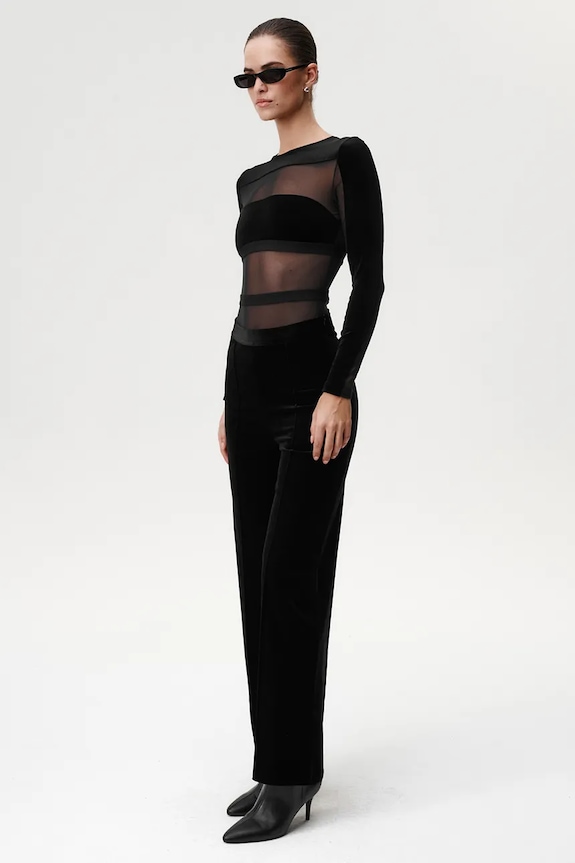 Îmbrăcăminte Undress Code body Go for it Bodysuit Thong 500 negru