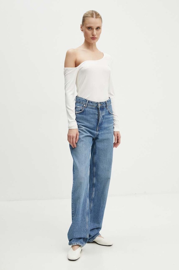 Bruuns Bazaar longsleeve LuteaBBCelisa top BBW3978 beżowy SS24