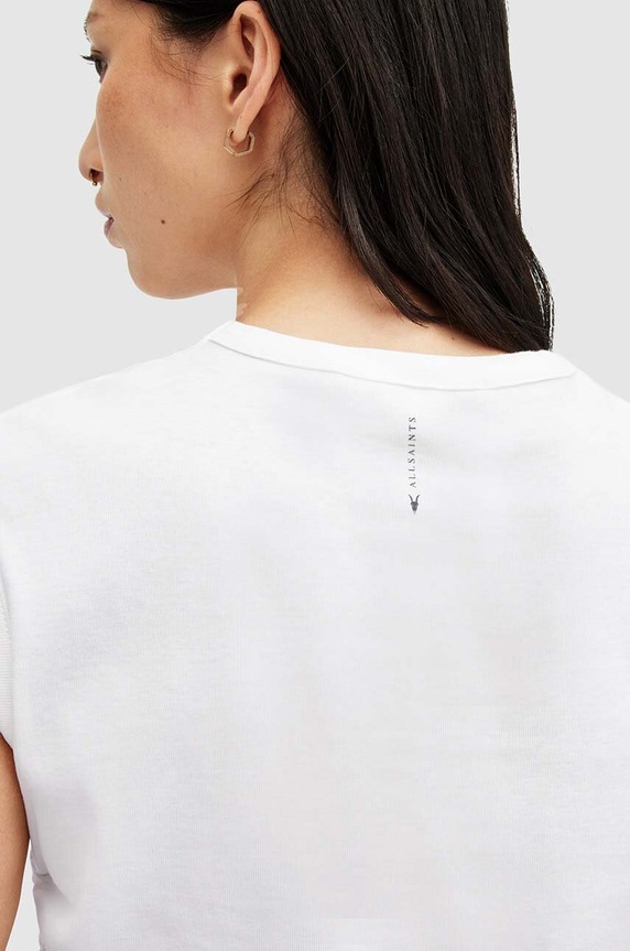 Odzież AllSaints bluzka bawełniana SONNY TANK W025JA biały