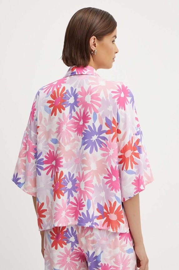 Ρούχα Μπλουζάκι United Colors of Benetton 54EDDQ09E ροζ