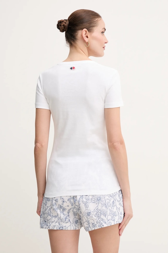 Îmbrăcăminte La Petite Française tricou din bumbac PFTHIBAULT alb