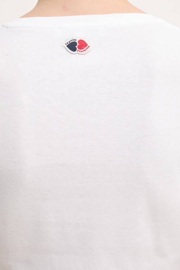 La Petite Française tricou din bumbac PFTHIBAULT alb