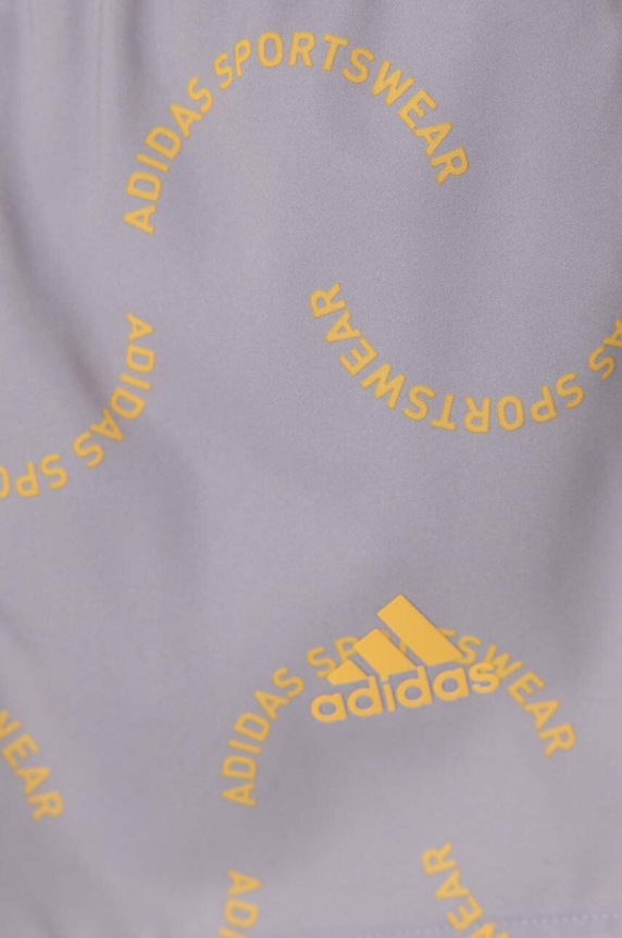 Dječaci Dječje kratke hlače za kupanje adidas Performance WVE CLX SL KIDS IP1582 ljubičasta