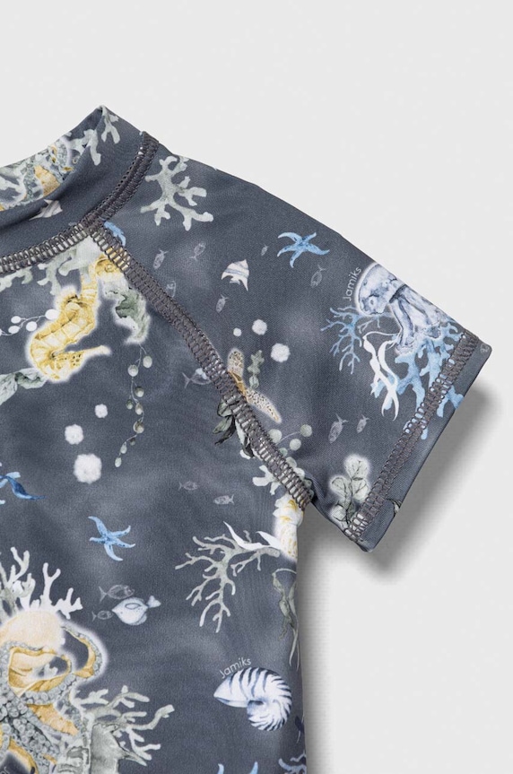 Majica kratkih rukava za kupanje za djecu Jamiks siva TRAYER.II.Bluz.JLG143.B