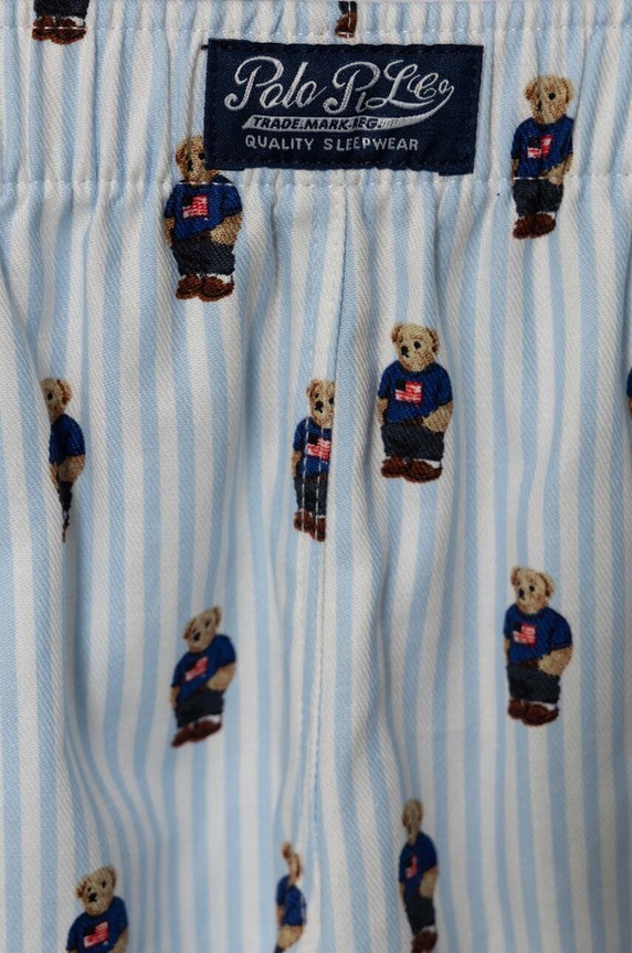 Fiú Polo Ralph Lauren gyerek pamut pizsama 8P0139 kék