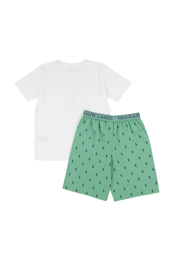 Παιδικές βαμβακερές πιτζάμες Polo Ralph Lauren 8P0141 πράσινο AA00