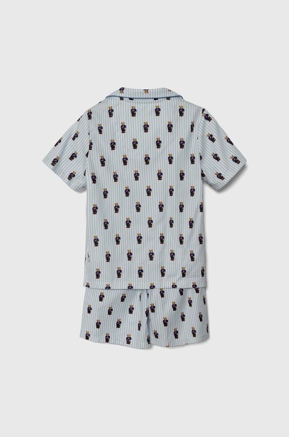 Детская хлопковая пижама Polo Ralph Lauren 9P0139 голубой AA00
