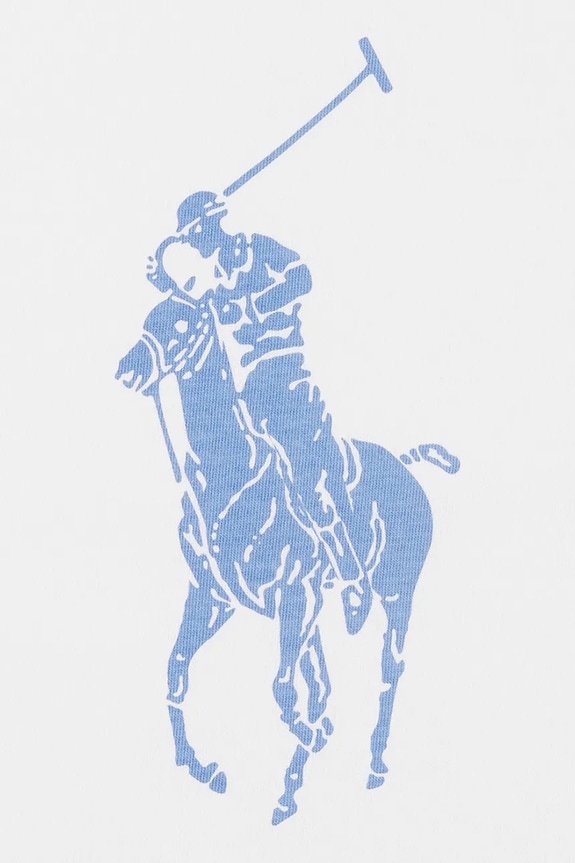 Băieți Polo Ralph Lauren set de pijama de bumbac pentru copii 9P0141 alb