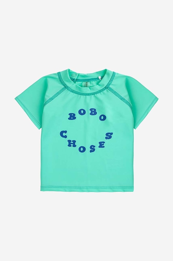 Παιδικό μπλουζάκι για κολύμπι Bobo Choses 124AB120 τιρκουάζ SS24