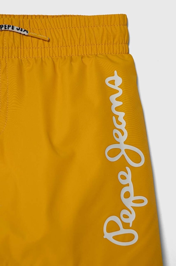 Chłopiec Pepe Jeans szorty kąpielowe dziecięce LOGO SWIMSHORT PBB10329 żółty