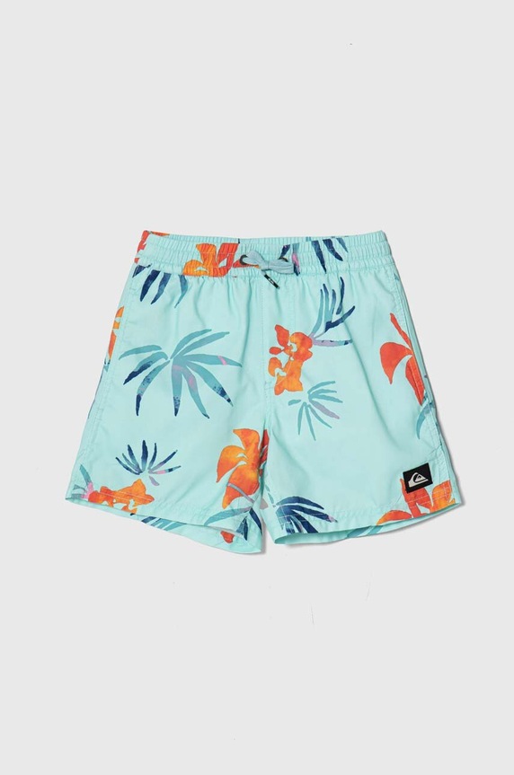 Quiksilver gyerek úszó rövidnadrág MIX VLY YTH 14 Planet friendly türkiz AQBJV03053