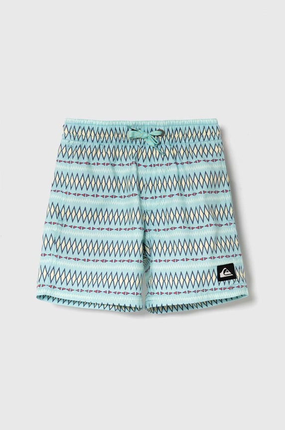 Dětské plavkové šortky Quiksilver HERITAGE Planet friendly tyrkysová AQKJV03030
