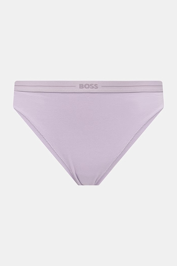 BOSS chiloți full brief de femei din bumbac 3P BRIEF pachet de 3 50510016 bej AA00