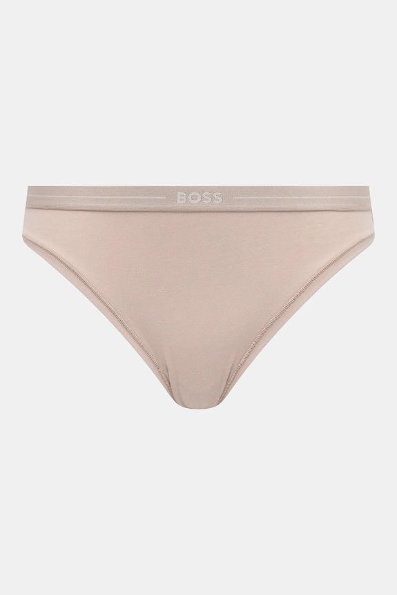 BOSS figi damskie z bawełną 3P BRIEF 3-pack 50510016 beżowy AA00