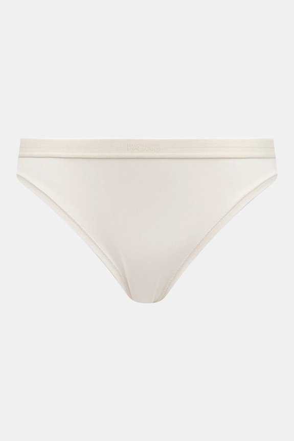 Odzież BOSS figi damskie z bawełną 3P BRIEF 3-pack 50510016 beżowy