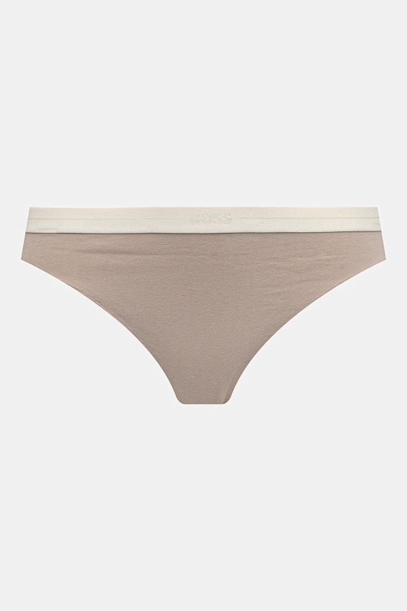 Odzież BOSS figi damskie z bawełną 3P BRIEF 3-pack 50510016 beżowy