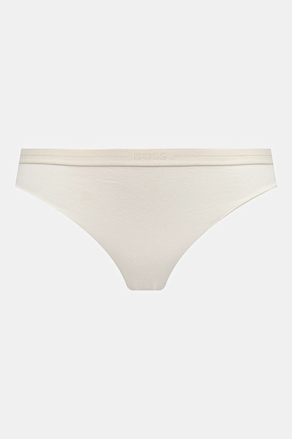 BOSS figi damskie z bawełną 3P BRIEF 3-pack beżowy 50510016