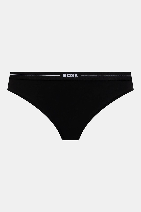 BOSS figi damskie z bawełną 3P BRIEF 3-pack czarny 50510016