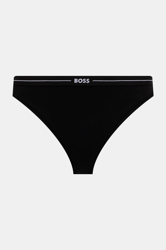 BOSS stringi damskie bawełniane z elastanem 3P THONG 3-pack 50510030 bordowy AA00