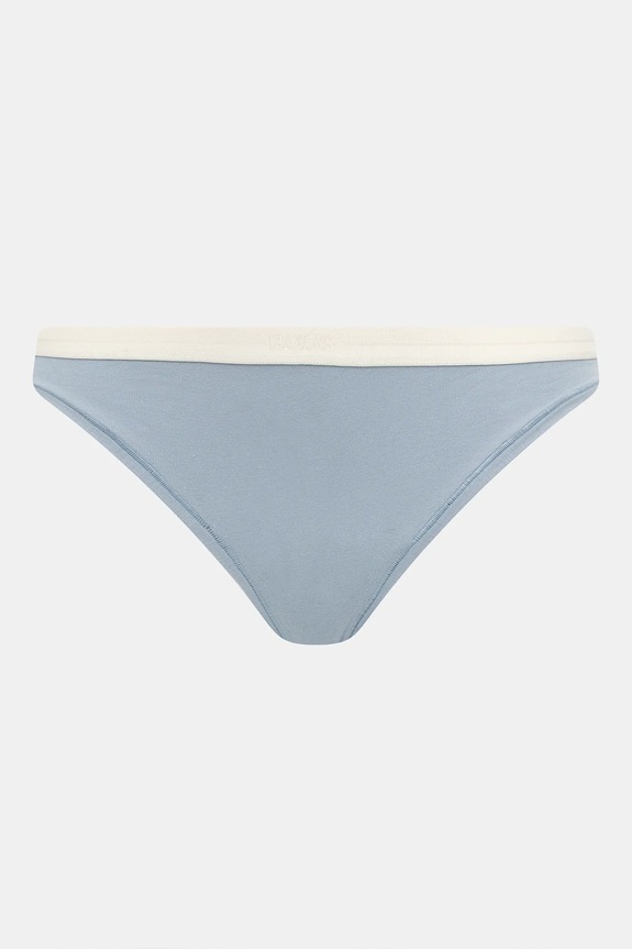 BOSS stringi damskie bawełniane z elastanem 3P THONG 3-pack czarny 50510030