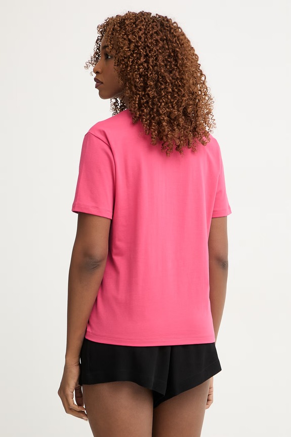 Одяг BOSS футболка жіноча бавовняна з еластаном CI T-Shirt 50510322 рожевий