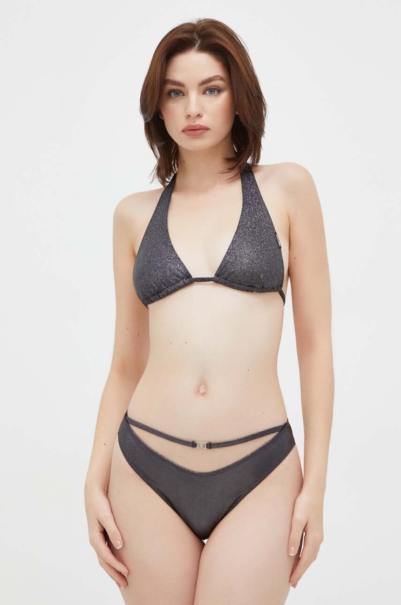 Calvin Klein biustonosz kąpielowy czarny KW0KW02274