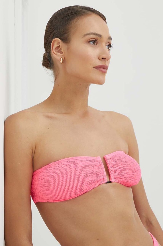 Bikini top Bond Eye με μεταλλικές μπανέλες ροζ BOUND305