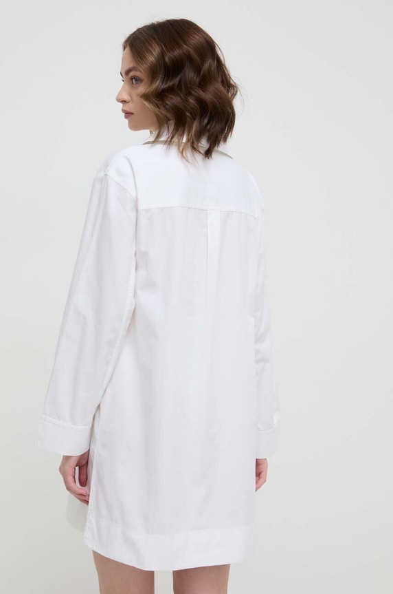 Bavlnený plážový plášť Lauren Ralph Lauren 20495186 biela SS25