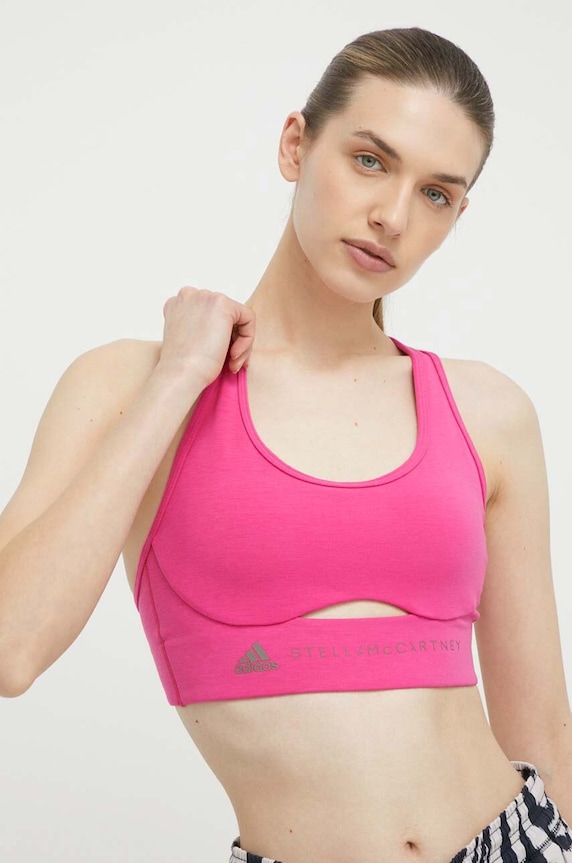 Sportski grudnjak adidas by Stella McCartney roza IT5718