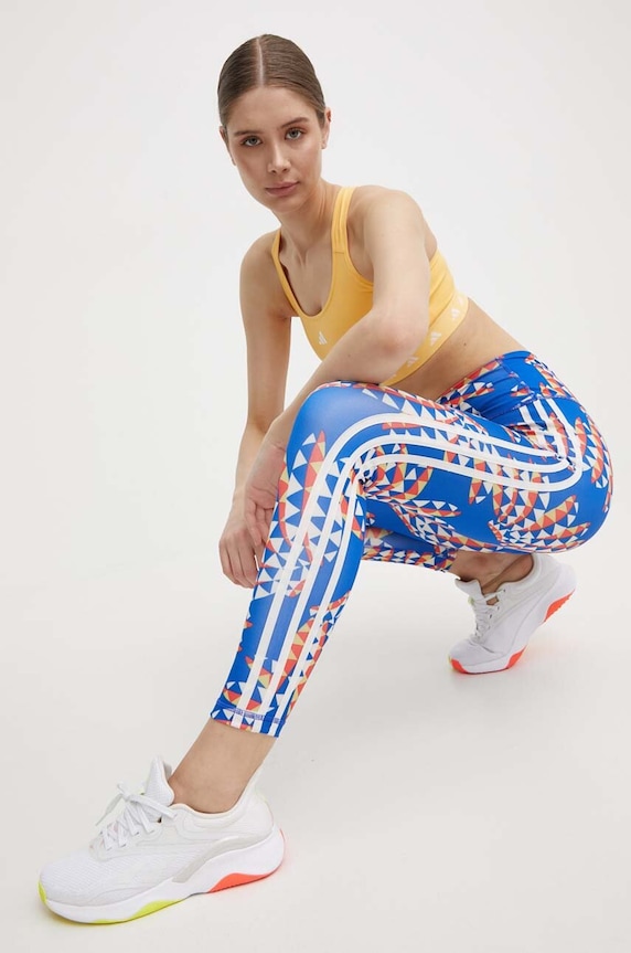 Odzież adidas Performance biustonosz sportowy Powerreact IT6646 żółty
