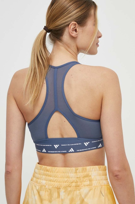 Îmbrăcăminte adidas Performance sutien sport Powerreact IU1713 bleumarin