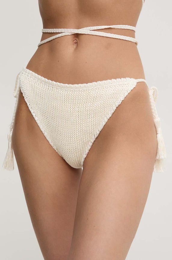 Λινό μαγιό δύο τεμαχίων Luisa Spagnoli RUNWAY COLLECTIONRUNWAY COLLECTION μπεζ 58358