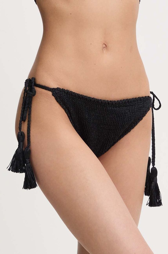 Dvodijelni laneni kupaći kostim Luisa Spagnoli RUNWAY COLLECTION crna 58358