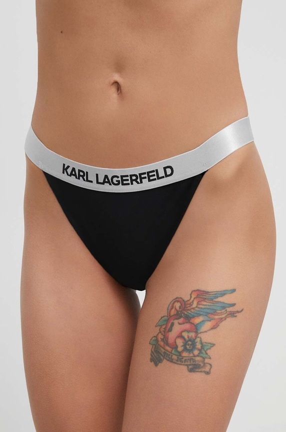 Karl Lagerfeld bikini alsó alsó rész fekete 240W2219