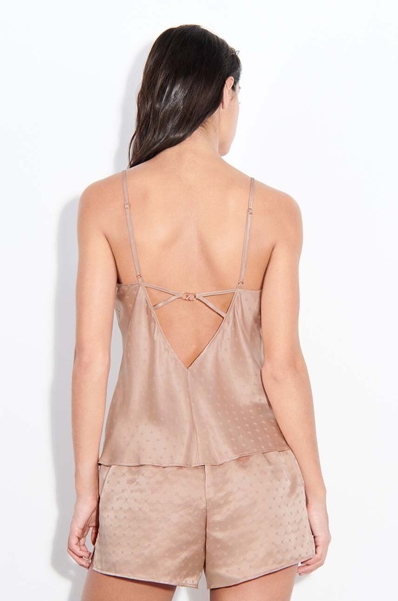 Chantelle X szorty piżamowe jedwabne C017E5.00Q beżowy SS24