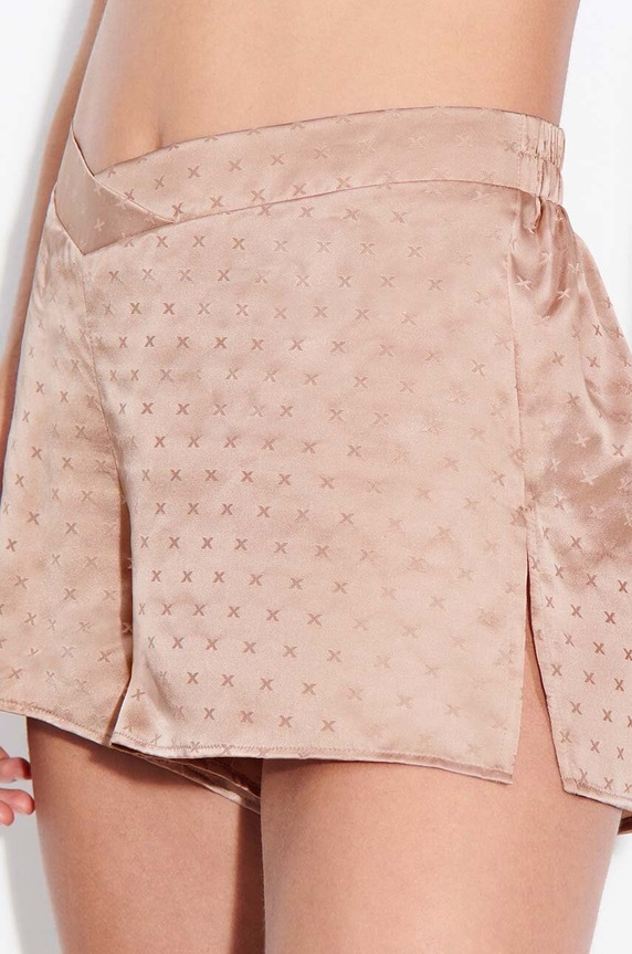 Odzież Chantelle X szorty piżamowe jedwabne C017E5.00Q beżowy