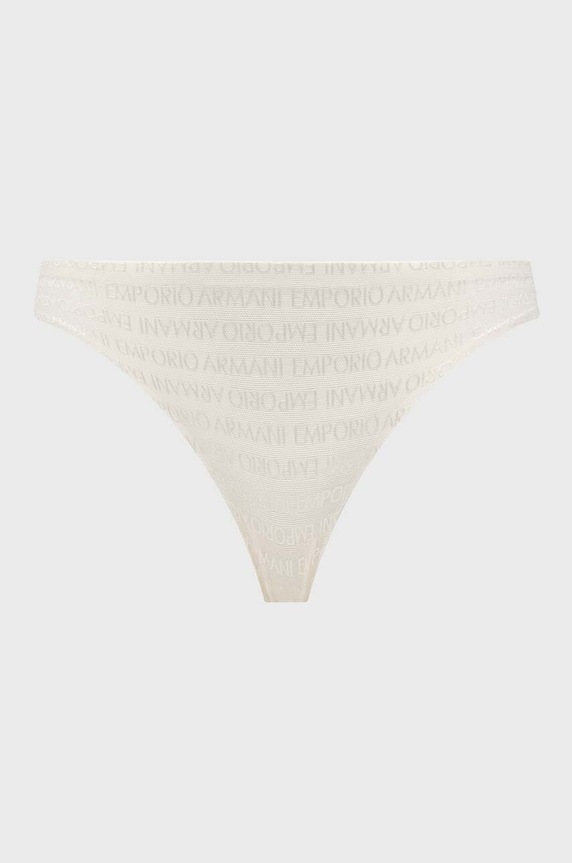 Emporio Armani Underwear stringi 2-pack 163333.3F204 beżowy AW24