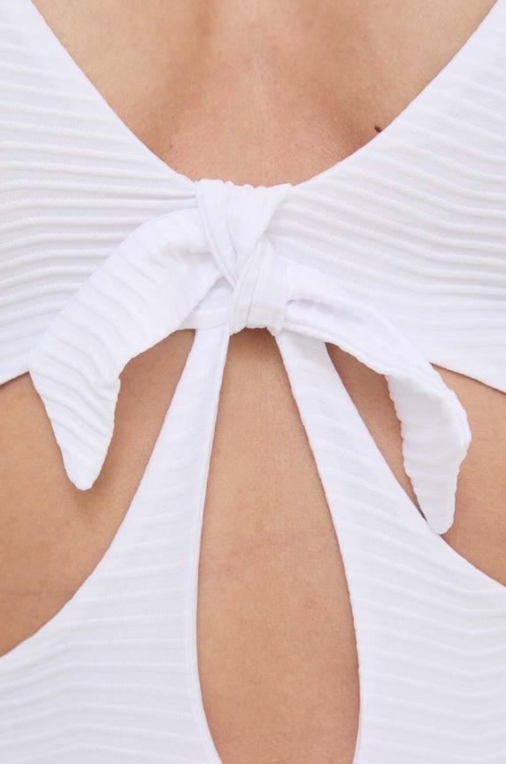 Pepe Jeans jednoczęściowy strój kąpielowy WAVE KNOT SWIMSUIT biały PLB10489